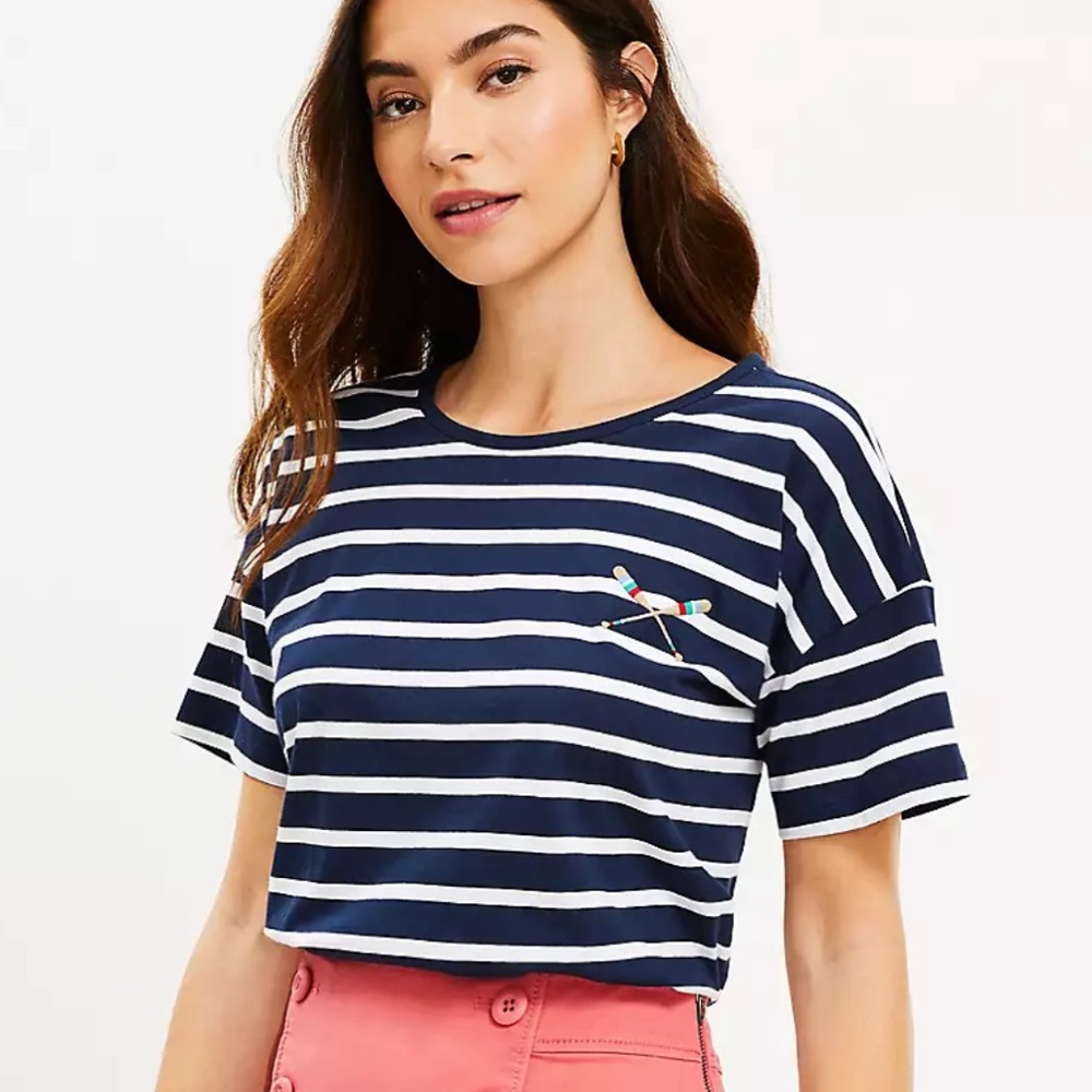 NWOT LOFT True North Nautical Tee
